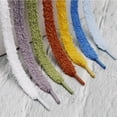 thumbnail image 2 of Cordones planos y esponjosos para zapatos, 1,5 cm de ancho, cordones de felpa para zapatos, zapatillas informales, 100/120/140/160 cm, accesorio para zapatos nuevo, 2 of 5