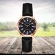 thumbnail image 2 of Watch Diamond Watch Fashion Watch Quartz Watch Leisure Watch (Rose Gold Frame Small Black), 2 of 3