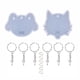 thumbnail image 1 of 14 unids / set DIY Molde de cristal Dog Cat Tag Llavero Colgante Silicona Resina Molde, 1 of 6