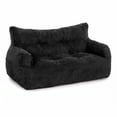 thumbnail image 2 of PamapicLife 61"W Bean Bag Chair Home Adult Large Foam Filled and Plush Corduroy Indoor Bean Bag Chair with Manual, Black, 2 of 8