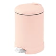 thumbnail image 7 of Glad Bathroom Trash Can, 1.2 Gallon Stainless Steel Small Step Garbage Bin with Lid, Pink, 7 of 7