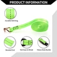 thumbnail image 4 of Unique Bargains Ratchet Tie Down Straps Adjustable 800kg 800cm/314.96" 1 Set Green, 4 of 7