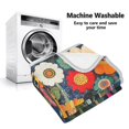 thumbnail image 5 of Yayeee Throw Blanket for Couch Soft Warm 50" x 60" Sofa Chair Bed Decoration, Large Colorful Flowers, 5 of 7