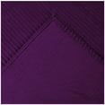 thumbnail image 3 of Better Trends 20"x 36" King Pillow Sham 100% Cotton Pillow Cover Stripe Design Machine Washable (Plum) Jullian Collection, 3 of 5