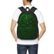 thumbnail image 4 of Balery Green Sparkling Mochila para hombre y mujer - Tela Oxford 600D resistente - Gran capacidad, resistente al agua, ideal para la escuela, viajes y senderismo, 4 of 6