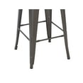 thumbnail image 3 of Howard 30inch Metal Bar Height Stool, Set of 4, Gunmetal Color, Backless Style for Indoor, 3 of 7