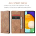 thumbnail image 5 of SaniMore Case for Samsung Galaxy A54 5G 2023, Premium PU Leather Magnetic Cover Card Slots Cash Pocket Flip Kickstand Shockproof TPU Shell Full Protective Business Case for Galaxy A54 5G, Brown, 5 of 10