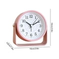 thumbnail image 3 of GFHFHITJ Small Desk Alarm Clock Silent Non-Ticking Analog Table Clock With Adjustable Stand Easys To Read For Bedroom Office Bedside Kids Students Home Decor, 3 of 6