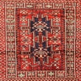 thumbnail image 1 of Ahgly Company Indoor Square Traditional Dark Almond Brown Persian Area Rugs, 8' Square, 1 of 6