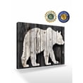 thumbnail image 2 of White Brown Bear Wall Art for Living Room,Canvas Picture Wall Decor for Bathroom Bedroom,Farmhouse Country Rustic Wooden Grain Painting Artwork for Office Kitchen Hallway Dining Room Decor 24"x32", 2 of 8