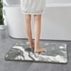 thumbnail image 5 of Alfombra de microfibra para baño - Alfombra absorbente antideslizante de 60x40cm para puertas de baño y dormitorio, moqueta de patrón geométrico lavable a máquina, 5 of 6