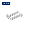 thumbnail image 3 of 304 Inoxidable Acero Máquina Tornillos, 20uds M4x22mm Ranurada Transmisión Unión Cabeza Tornillo Pernos, 3 of 5