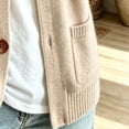 thumbnail image 3 of cocolona Womens Sweater Cardigan Long Sleeve Crew Neck Fall Sweater Open Front Casual Loose Cardigan Tops, 3 of 5