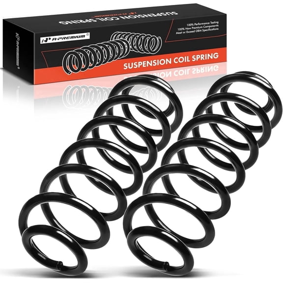 A-Premium Suspension Coil Springs Compatible with Audi A4 Quattro 2009-2012 Rear Left and Right 2-PC Set