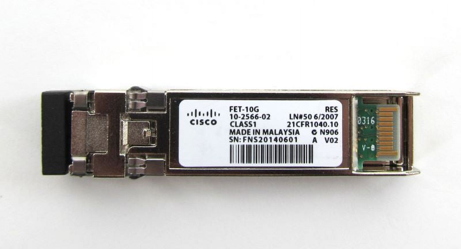 Used - Cisco FET-10G SFP LC/PC Multi-Mode Fabric Extender Transceiver - image 3 of 3