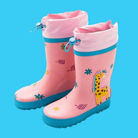 

RUICUW Toddler Rain Boots Baby Rain Boots Short Rain Boots For Toddler Easy On Lightweight 7-8 Years