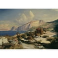 thumbnail image 3 of Carl Blechen 18x14 Black Modern Framed Museum Art Print Titled - In the Afternoon in Capri (1829), 3 of 5