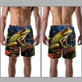 thumbnail image 3 of luoweisi Men's Beach Shorts Quick Dry Swim Trunks with Mesh Lining Frog L, 3 of 5