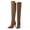 BROWN/SUEDE, variant on DREAM PAIRS Women's Over The Knee Thigh High Boots Long Stretch Pointed Toe Stiletto High Heels Fall Sexy Boots
