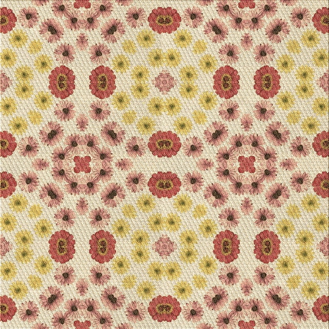 Ahgly Company Tapis d'Intérieur Lavable en Machine Carré Transitionnel Marron Or, 6 Pieds Carré