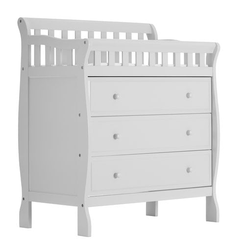 white changing table dresser