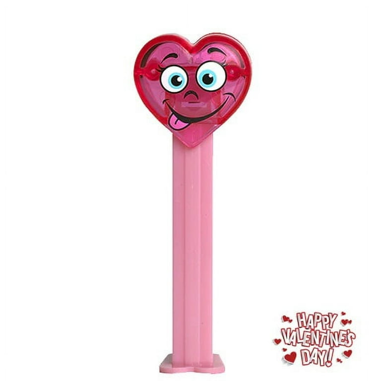 PEZ ペッツ　リンツハート PEZ Valentine's Day Candy Dispenser, Kissy Face Design, Includes 3