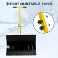 thumbnail image 7 of Garvee 29W*16.5H" Snow Shovel with Wheels, Steel Blade Snow Pusher, Adjustable Angle/Height Handle, Yellow+Black, 7 of 7