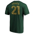 thumbnail image 3 of Men's Diego Chara Green Portland Timbers Authentic Stack Player Name & Number T-Shirt, 3 of 3