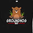 thumbnail image 4 of Inktastic Groundhog Day with Cute Groundhog Illustration Boys or Girls Baby T-Shirt, 4 of 5