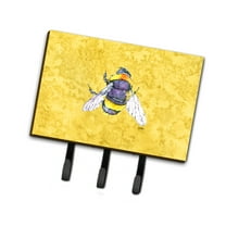 Carolines Treasures 8852TH68 Bee on Yellow Leash or Key Holder Triple multicolor