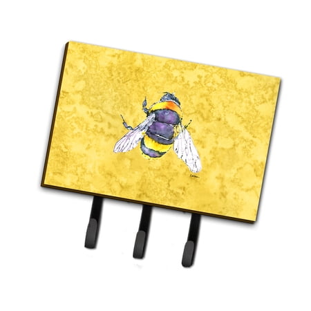 Carolines Treasures 8852TH68 Bee on Yellow Leash or Key Holder Triple multicolor