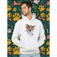 thumbnail image 2 of Cute Corgi Peeking Through Hoodie Men -Image by Shutterstock, Male 5X-Large, 2 of 4