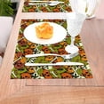 thumbnail image 5 of XMXT Woven Placemats Set of 4, Halloween Skeleton with Hat Stain Resistant Table Runner Anti-Skid Place Mats for Dining Table, 12 x 18 inches, 5 of 6