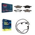 thumbnail image 1 of CMX Rear Ceramic Disc Brake Pads and Wear Sensors Kit for Car 2006 Mini Cooper 1.6L KCW-100834, 1 of 9