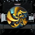 thumbnail image 1 of Dazzling Abstract Design Polyester Universal Spare Wheel Tire Cover Wheel Covers for Trailer RV SUV Truck Camper, 1 of 5