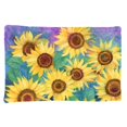thumbnail image 1 of Carolines Treasures IBD0247PILLOWCASE Sunflowers & Purple Fabric Standard Pillowcase, 1 of 2