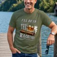 thumbnail image 4 of Jollimate I'll Be in the Backyard T-Shirt, Cigar and Whiskey Graphic Tee, Funny Men's Gift Shirt, 4 of 6