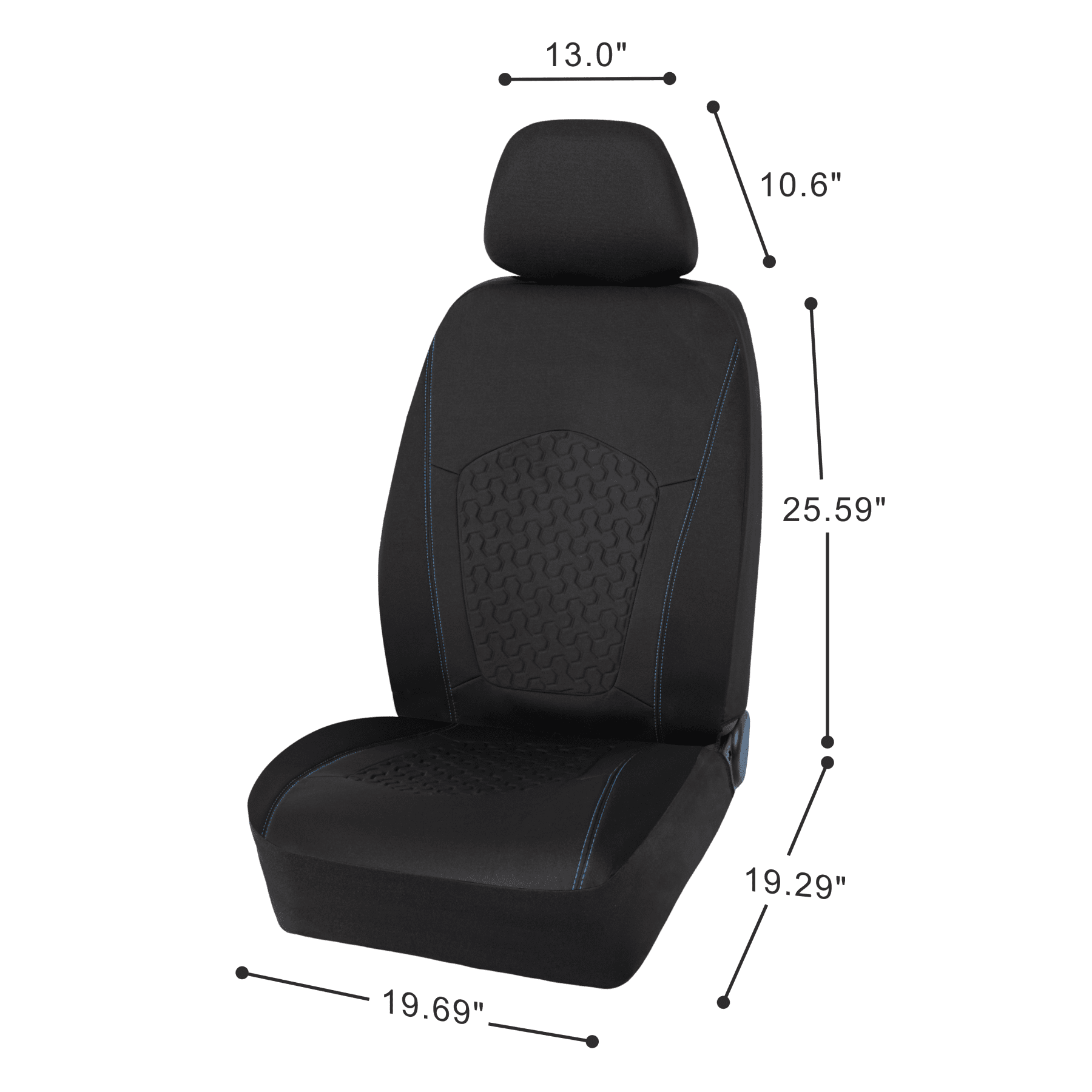 2 Pcs Cooling Car Seat Cushion Black Cooling Car Seat Cover Breathable Seat  Cover Automotive Seat Cooling Pad 10 Fans 3 Adjustable Temperature 12/24V