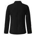 thumbnail image 6 of BRDFRL Blazers for Women Business Casual Open Front Office Work Lightweight Suit Jackets Summer Fall Cardigan Black XL, 6 of 6