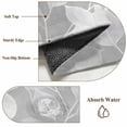 thumbnail image 6 of Silver Gray Leaves Round Area Rug 4 FT, Non Slip Indoor Outdoor Rug, Vintage Abstract Branch Botanical Washable Soft Circular Carpet Non-Shedding Floor Mat for Coffee Table Nursery Foyer Balcony, 6 of 8