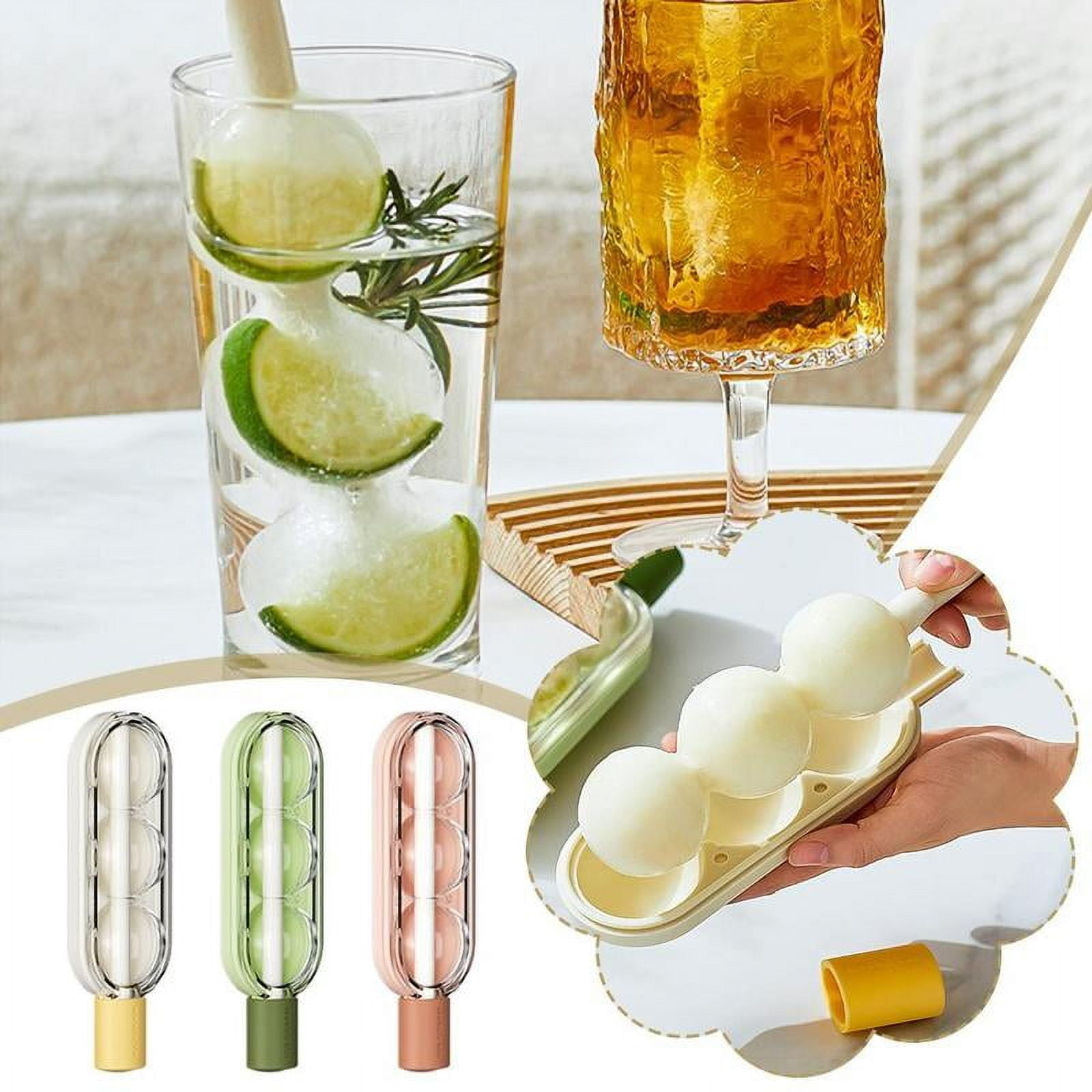 DIY Candied Haws Shape Ice Cream Mold With Straw Silicone Popsicle Molds Ice Fruit Mould Refrigerator Ice Cube Tray