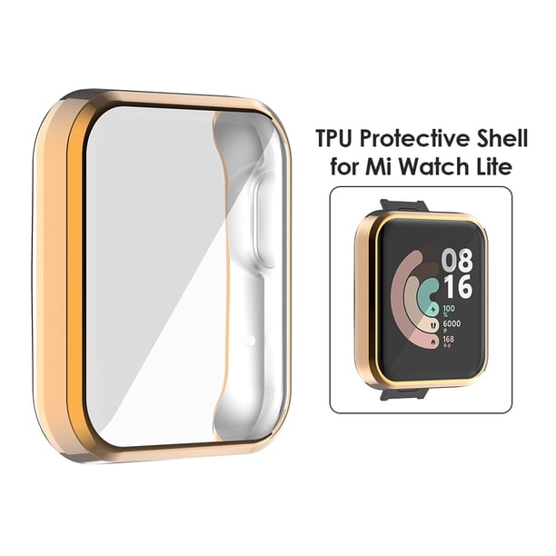 Shell Frame TPU Protector de pantalla Smartwatch Accesorios para Xiaomi Mi Watch JShteea El nuevo