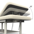 thumbnail image 6 of LoLado Wide Stationary Massage Table with Backrest for Beauty Spa Treatment Physical Therapy Table Facial Bed, Metal Frame PU Leather, Beige, 6 of 15