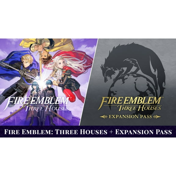 Nintendo: Fire Emblem: Three Houses   Fire Emblem: Three Houses Expansion Pass Bundle- Nintendo Switch [Digital] Prepaid Gaming [Email Delivery] (1 Pack)