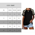 thumbnail image 2 of Sherrylily Women T Shirt Camouflage Short Sleeve T-Shirt Tunic Casual Loose Tops, 2 of 2