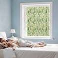 thumbnail image 3 of Spring Leavse Window Privacy Film, Pastoral Garden Botanical Rustic Burlap Static Cling UV Sun Blocking Tint Film Heat Control Windows Films for Bedroom Bathroom, Window Stickers 17.7"x39.3", 3 of 7