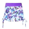 thumbnail image 6 of Alvivi Girls Flower Printed Athletic Two Piece Rash Guard Swimwear Beach Active Sportswear Swimsuit Purple 12, 6 of 7