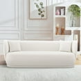 thumbnail image 2 of Manhattan Comfort Siri Sofa with Solid Wood Frame in Cream, 2 of 9