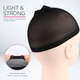 thumbnail image 5 of nipocaio Bonnets de Perruque en Nylon, 4 Pcs Bonnets de Perruque pour Femmes (Noir), 5 of 5