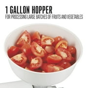 Weston Metal Tomato Press and Sauce Maker, Metal Tomato Strainer with 1 Gallon Hopper